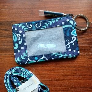 Vera Bradley Zip ID and Lanyard NWT